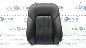 Mazda 6 18-21 driver's seat back upholstery, black perforated leather, gray stitching, heated, with mechanical lumbar support, for cleaning