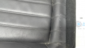 Driver's seat lower trim for Mazda 6 18-21, black leather, perforated, gray stitching, heated, ready to clean