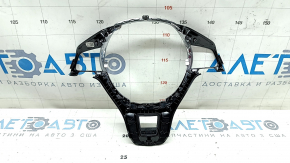 VW Tiguan 18-22 steering wheel trim, gloss black with gray, 2-piece, R-Line