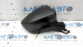 Right side mirror assembly for Mazda 6 17-21, 6 pins, turn signal, heated, BSM, graphite