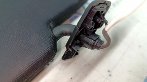 Right sun visor for VW Tiguan 18-24, black, no hook, crack in mount, no plug, needs cleaning