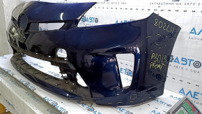 Front bumper bare Toyota Prius 30 13-15 rest blue, pressed, scratches