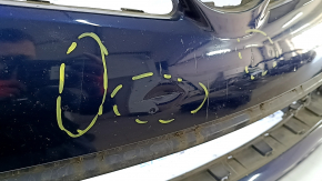 Front bumper bare Toyota Prius 30 13-15 rest blue, pressed, scratches