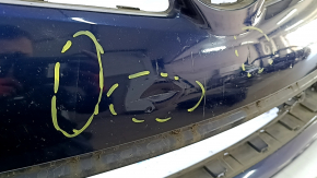 Front bumper bare Toyota Prius 30 13-15 rest blue, pressed, scratches