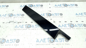 Rear left side door trim for VW Tiguan 18-24, gloss black, broken guides, broken mount, scratches, glue