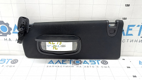 Left visor for Jeep Cherokee KL 19-22, black, with Home link, without hook, with backlight