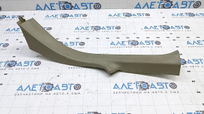 Rear left door sill trim for Toyota Prius 30 10-15, beige, worn