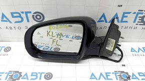 Left side mirror assembly for Jeep Cherokee KL 14-23, 7+7 pins, BSM, heated, backlit, turn signal, black