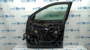 Jeep Cherokee KL 14-23 keyless front right door assembly, black PXJ, color-matched trim, bumper, dents