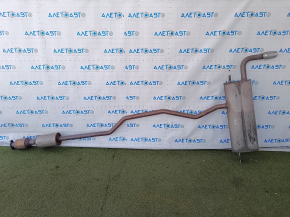Exhaust pipe for 1 Ford Fusion mk5 13-19 2.0 hybrid, plug-in with catalytic converter, rusty
