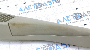 Right side trim for rear seats for Toyota Prius 30 10-15, beige velour, dry-cleanable, scratches