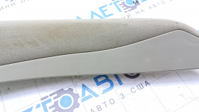 Right side trim for rear seats for Toyota Prius 30 10-15, beige velour, dry-cleanable, scratches