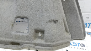 Left arch trim for Toyota Prius 30 10-15, gray, type 2, needs dry cleaning, scratches, fastener is peeling off, plug is missing