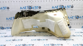 Left arch trim for Toyota Prius 30 10-15, gray, type 2, needs dry cleaning, scratches, fastener is peeling off, plug is missing