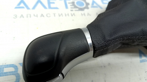 VW Tiguan 18-24 black leather gear knob, no trim, scratches