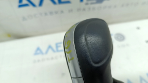 VW Tiguan 18-24 black leather gear knob, no trim, scratches