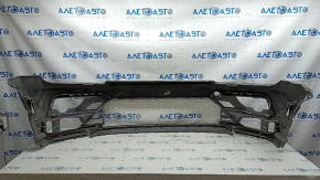 Front bumper, bare, VW Tiguan 18-21 R-Line, silver LB7S, pinned, scratches, chips, cracked paint