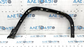 Jeep Cherokee KL 19-22 front left fender arch trim, black, broken fasteners