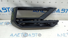 Right fog light frame for VW Tiguan 18-21, gloss black, R-Line, chips, sand, broken fasteners