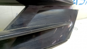 Right lower grille of the front bumper of the VW Tiguan 18-21, black gloss, with parking sensors, R-Line, chips, sand
