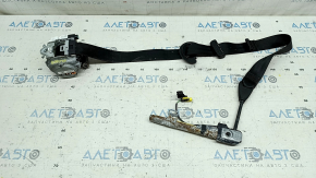 Passenger seat belt with tensioner for VW Tiguan 18-21, black, water-resistant, tensioner, dry-cleanable
