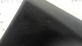 Jeep Cherokee KL 19-22 black rear right door panel with black leather insert, leather armrest, gray molding, with handle, scratches