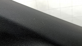 Jeep Cherokee KL 19-22 black rear right door panel with black leather insert, leather armrest, gray molding, with handle, scratches