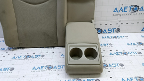 Rear row of seats, upper right part, Toyota Prius 30 10-15, beige velour, with belt and armrest, needs cleaning, scratch
