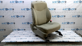 Passenger seat for Toyota Prius 30 12-15 without airbag, without headrest, mechanical, beige velour, dry-cleanable