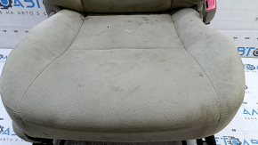 Passenger seat for Toyota Prius 30 12-15 without airbag, without headrest, mechanical, beige velour, dry-cleanable