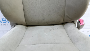 Passenger seat for Toyota Prius 30 12-15 without airbag, without headrest, mechanical, beige velour, dry-cleanable