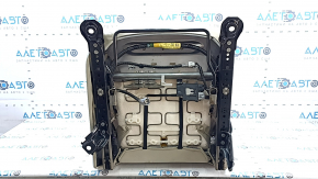 Passenger seat for Toyota Prius 30 12-15 without airbag, without headrest, mechanical, beige velour, dry-cleanable