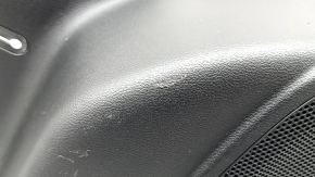 Right arch trim for Jeep Cherokee KL 19-23, black, for electric door and subwoofer, scratches, whitened plastic