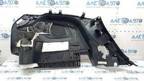 Right arch trim for Jeep Cherokee KL 19-23, black, for electric door and subwoofer, scratches, whitened plastic