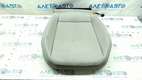 Passenger seat upholstery, lower part, VW Tiguan 18-21, gray leather, heated, dry-cleanable, water-resistant