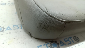 Passenger seat upholstery, lower part, VW Tiguan 18-21, gray leather, heated, dry-cleanable, water-resistant