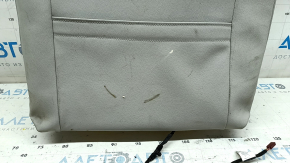 Upper passenger seat upholstery for VW Tiguan 18-21, grey leather, heated, dry-cleanable