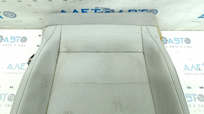 Driver's seat upholstery, lower part, VW Tiguan 18-21, gray leather, heated, dry-cleanable, water-resistant