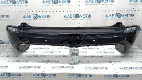 Jeep Cherokee KL 19-22 black bare rear bumper, for parking sensors, dented, broken parking sensor mount