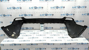 Jeep Cherokee KL 19-22 black bare rear bumper, for parking sensors, dented, broken parking sensor mount