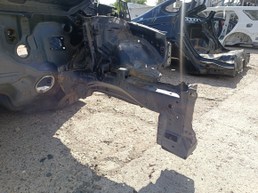 Front left quarter panel of Toyota Prius 30 10-15 on the body, blue