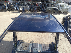 Metal roof of Toyota Prius 30 10-15 on the body, peeling paint, dent, bumps