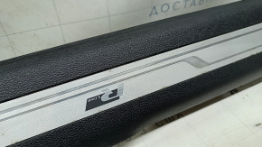 Front left door sill plate for VW Tiguan 18-24, black with chrome insert, R-Line, scratches