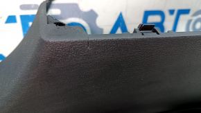 Front right door sill trim for VW Tiguan 18-24, black with chrome insert, R-Line, scratches, broken fastener, crack