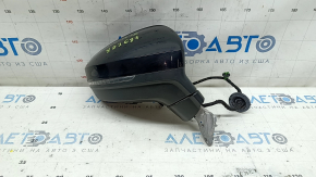 Right side mirror assembly VW Tiguan 18-19, 6+2 pins, BSM, turn signal, heated, black, scratches, chips