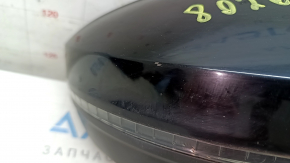 Right side mirror assembly VW Tiguan 18-19, 6+2 pins, BSM, turn signal, heated, black, scratches, chips