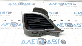 Left front panel air vent deflector Jeep Cherokee KL 19-22 gloss black, light gray with chrome