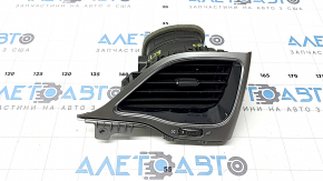 Right front panel air vent deflector Jeep Cherokee KL 19-22 gloss black, light gray with chrome