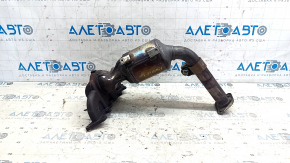 Exhaust manifold with catalytic converter for Fiat 500 12-17, rusty