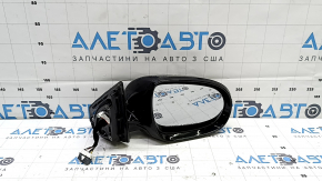 Right side mirror assembly Kia Sorento 16-20, 8 pins, black, turn signal, heated, BSM